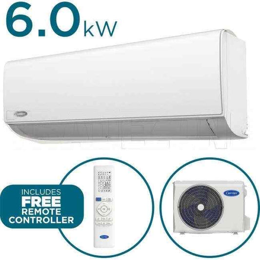 Carrier 6.0kW Cool 6.2kW Heat ALLURE PLUS Hi-Wall Indoor/Outdoor Air Conditioning Unit - WiFi Kit Included - Default Title (53QHG060N81SET)