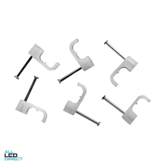 Clipsal 2.5mm 3 Core & 4mm 2 Core Flat Cable Clips | Box Of 100 ALL LED Direct