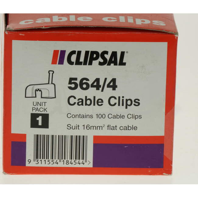 Clipsal 16mm 2 Core Cable Clips Box Of 100