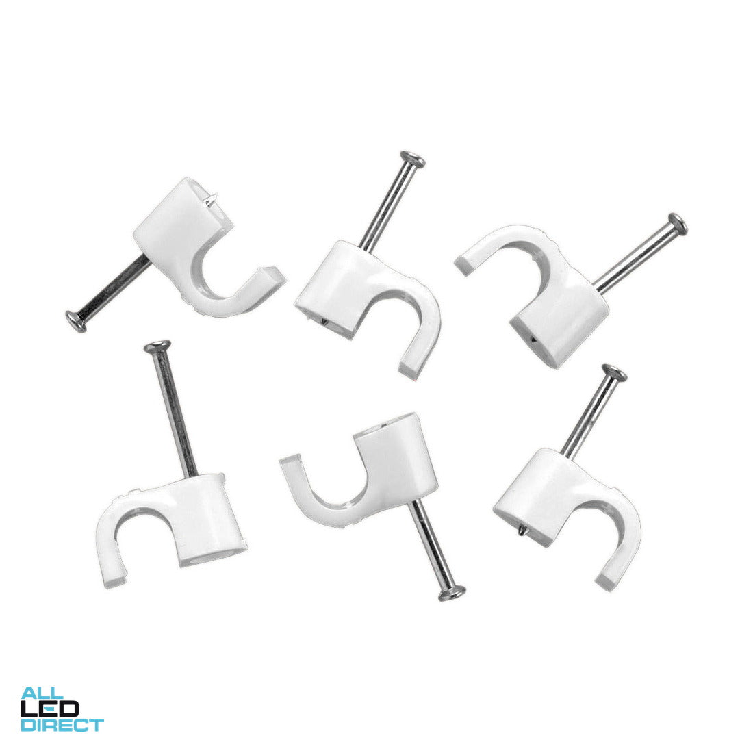 Clipsal 8mm Circular Cable Clips Box Of 100 ALL LED Direct