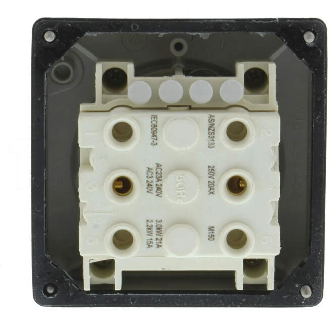 Clipsal 20 Amp 56 SERIES 1 Pole IP66 Lockable In On & Off Position Common Key Industrial Isolator Grey