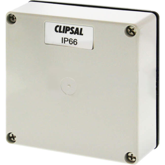 Clipsal 56 SERIES 95mm W x 95mm H x 28mm D Square Adaptable Box Opaque Lid