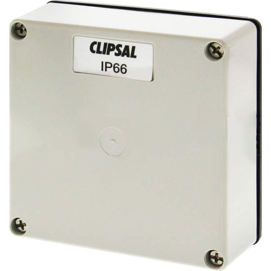 Clipsal 56 SERIES 95mm W x 95mm H x 28mm D Square Adaptable Box Opaque Lid