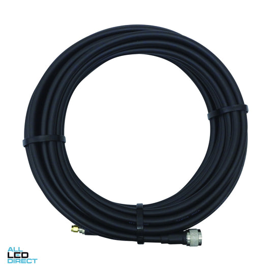 Matchmaster 15 Metre Pre-terminated Lead LMR-LL400 'N' Type Plug to SMA Plug ALL LED Direct