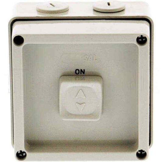 Clipsal 10 Amp 56 SERIES 1 Pole IP56 Single Sliding Industrial Surafce Switch Grey - Default Title (56SSW10GY)