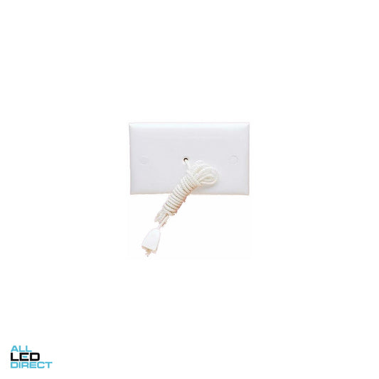 HPM 10 Amp 1 Gang Internal Ceiling Pull Cord Switch White