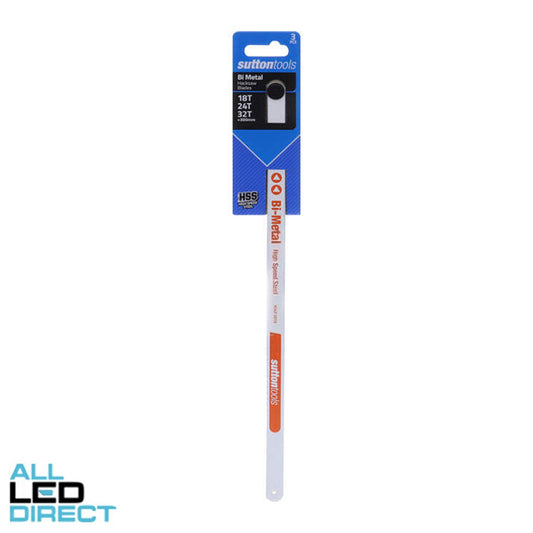 Sutton Tools 300mm x 18T 24T 32T High Speed Bi Metal Hacksaw Blades Pack Of 3
