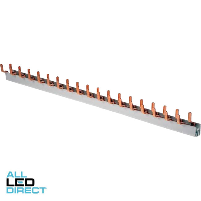 NHP 80 Amp Insulated Fork Busbar 2 Phase 18 Pole Active Plus Neutral