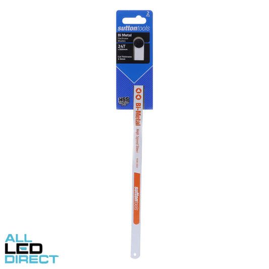 Sutton Tools 300mm x 24T High Speed Bi Metal Hacksaw Blades Pack Of 2