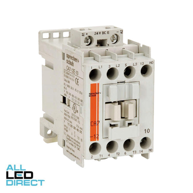 NHP 9 Amp 3 Pole 4kW Contactor With 24 Volt DC Coil 1 x N/O Auxilary