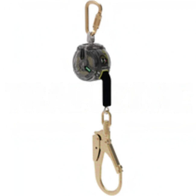 MSA 3 Metre V-TEC PFL Galvanised Steel Cable Self Retracting Lifeline Lanyard With Steel Swivel Scaffold Hook