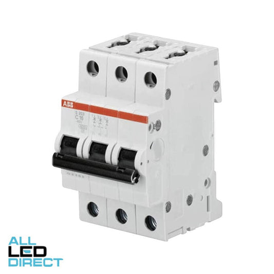 ABB 100 Amp Miniature Circuit Breaker MCB C Curve 3 Pole 6kA