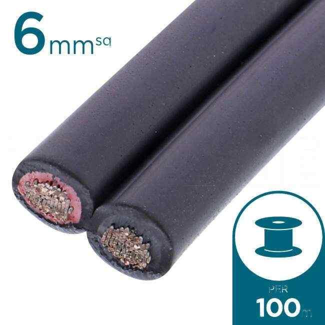 Tonglin 6mm DC Twin Solar Cable IEC62930 1500V 100 Metre Drum - Default Title (6MMSOLARCABLE)