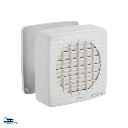 Clipsal 150mm AIRFLOW Square Wall Mounted Exhaust Fan With Auto Switch ALL LED Direct