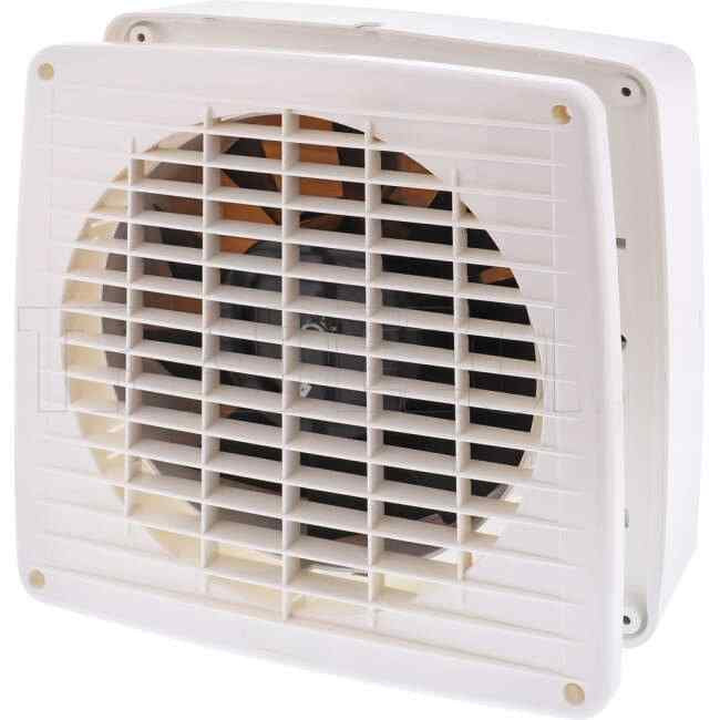 Clipsal 200mm AIRFLOW Square Wall Exhaust Fan With Auto Louvre - Default Title (7106A)