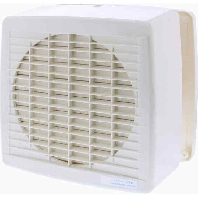 Clipsal 200mm AIRFLOW Square Wall Exhaust Fan With Auto Louvre - Default Title (7106A)