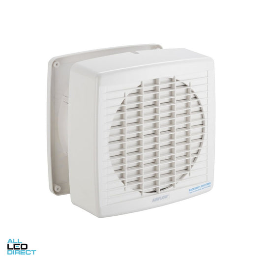 Clipsal 200mm AIRFLOW Square Wall Exhaust Fan With Auto Louvre ALL LED Direct