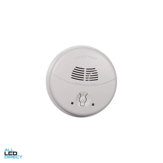 Clipsal 240 Volt GEN 4 Fire Tek Flush Mounted Photoelectric Wired Interconnect Smoke Alarm With 9 Volt Battery Backup ALL LED Direct