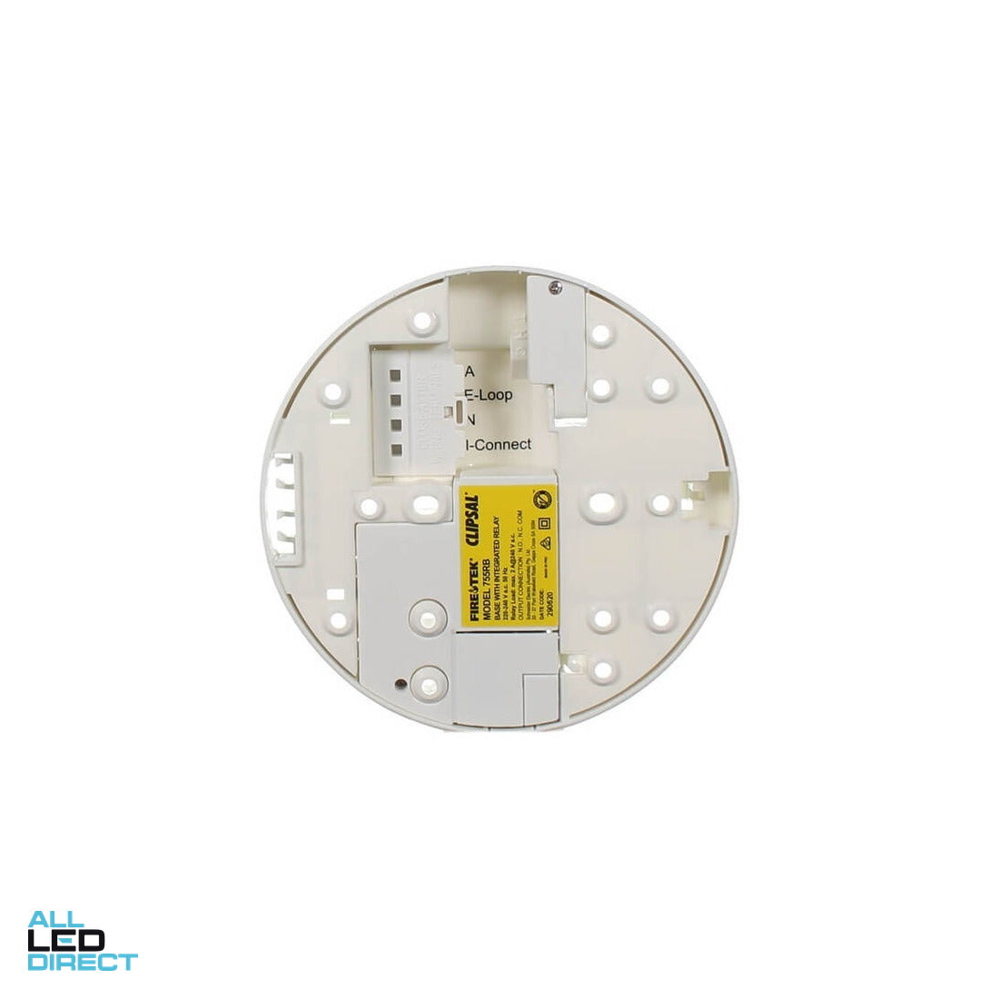 Clipsal Fire Tek Smoke Alarm Mounting Base With Integrated 2 Amp Relay And Remote Test/Hush Function ALL LED Direct