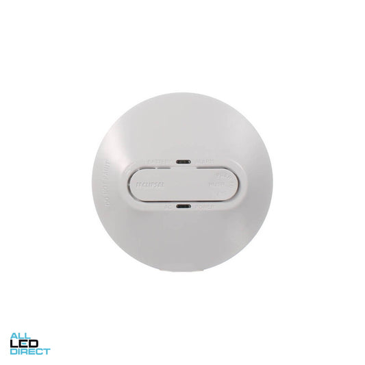 Clipsal 240 Volt GEN 4 Fire Tek Surface Mounted Photoelectric Wired Interconnect Smoke Alarm With 9 Volt Battery Backup ALL LED Direct