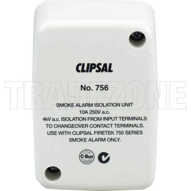 Clipsal Fire Tek Isolation Unit Compatible With All Clipsal Smoke Alarm