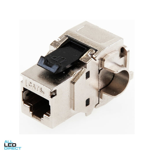 Commscope Cat6A Shielded Side Entry Jack Silver