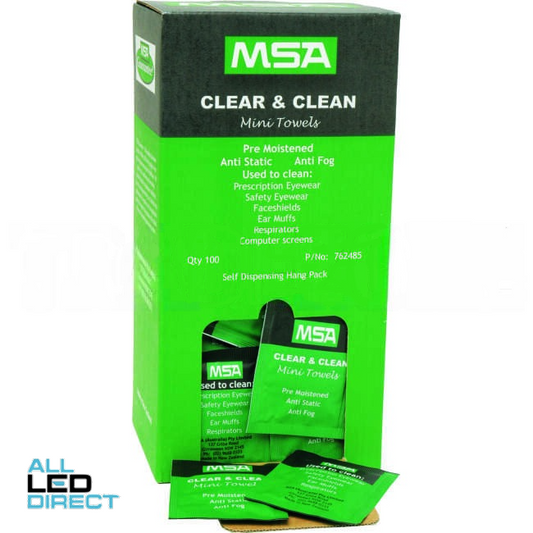 MSA Clear & Clean Mini Towels Box Of 100