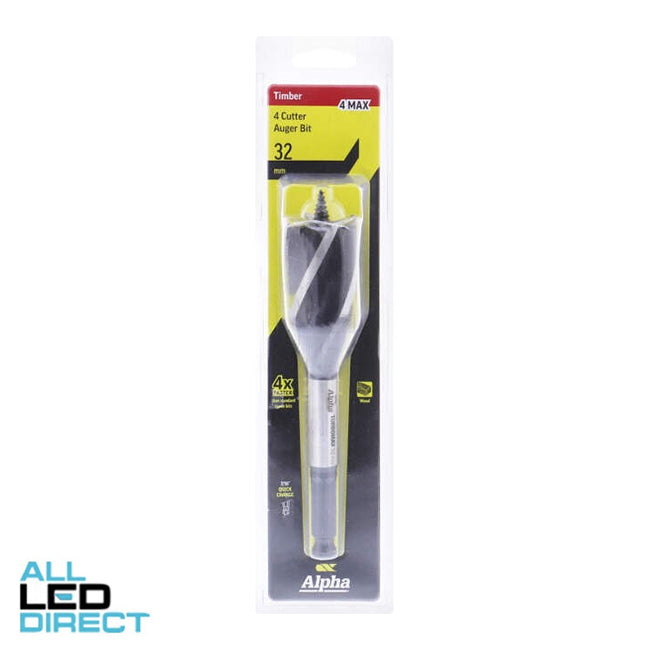 Sheffield 32mm 4 Cutter Auger Bit - 4 MAX