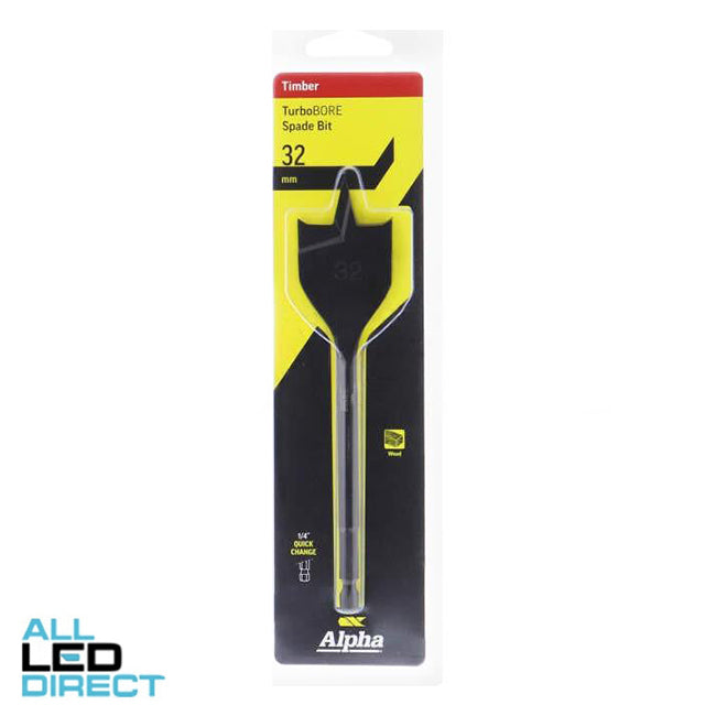 Sheffield 32mm Alpha Spade Bit - TurboBORE