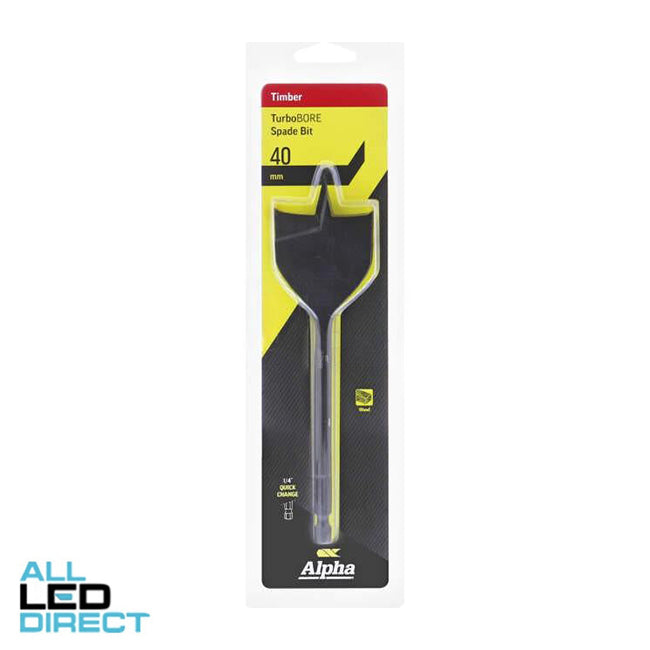 Sheffield 40mm Alpha Spade Bit - TurboBORE