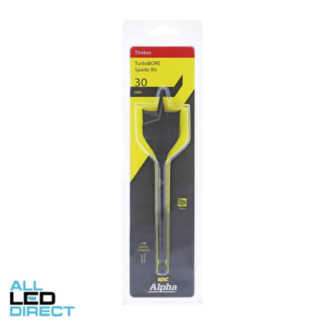 Sheffield 30mm Alpha Spade Bit - TurboBORE