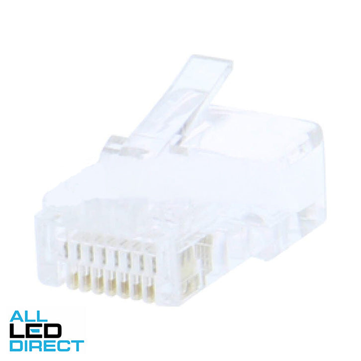 Cabac RJ45 Plug Round Solid 8P8C cat5e 10PK