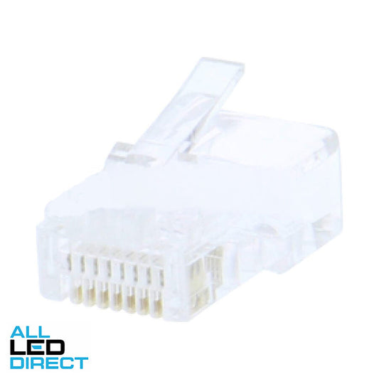 Cabac RJ45 Plug Round Solid 8P8C cat5e 10PK