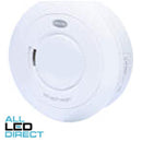 Brooks Surface Mounted Photoelectric RadioLINK 10-year Lithium Battery Smoke Alarm Externally Powered For Residential Systems