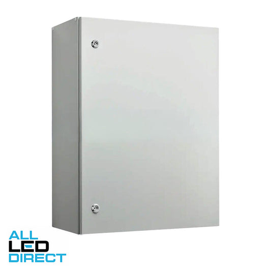 IP Enclosures 800mm H x 600mm W x 400mm D IP66 Galvanised Steel Enclosure With Single Door Grey