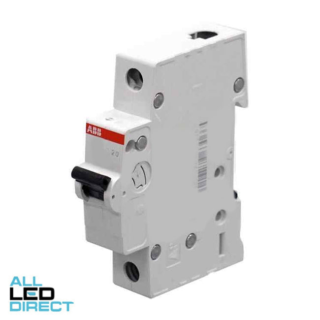 ABB 20 Amp Miniature Circuit Breaker MCB C Curve 1 Pole 6kA