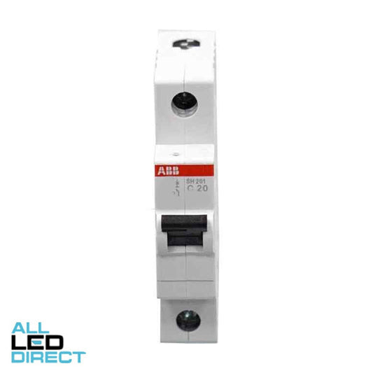 ABB 20 Amp Miniature Circuit Breaker MCB C Curve 1 Pole 6kA