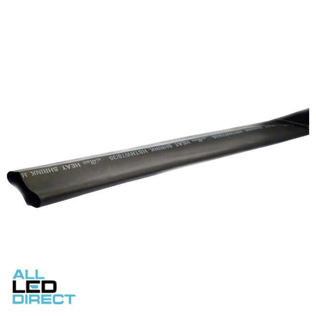Wattmaster 70mm Shrinks To 35mm Thin Wall Heatshrink 1.2 Metre Black