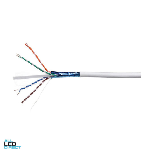 CommScope CAT6A Cable 4 Pair F/UTP Low Smoke Zero Halogen White 305m Drum