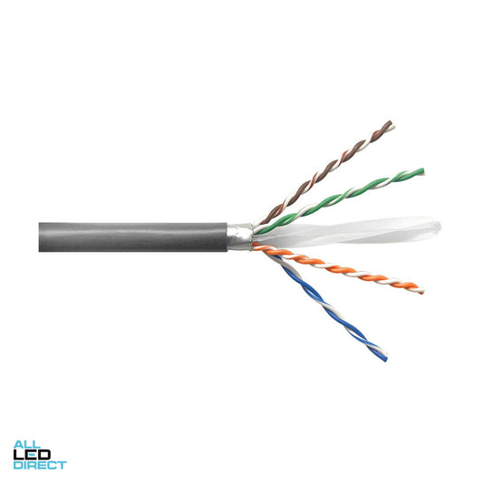 CommScope CAT6A Cable 4 Pair U/UTP Low Smoke Zero Halogen Grey 305m Drum