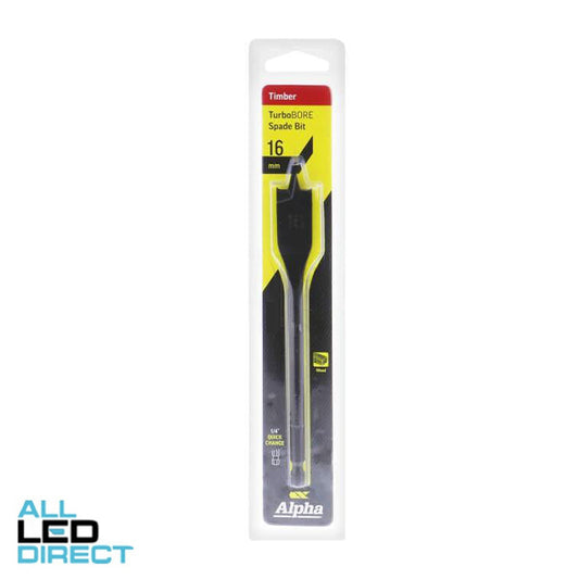 Sheffield 16mm Alpha Spade Bit - TurboBORE