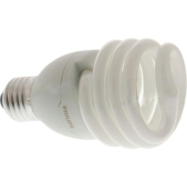 Philips 24 Watt TORNADO T2 Spiral Compact Fluorescent Lamp With ES/E27 Connection 6500k