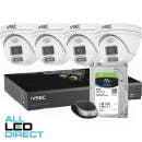 IVSEC 4MP LX-Series 4 Channel 2TB NVR 4 NC119XA IP Camera ADV DET Basic IVS CCTV Kit