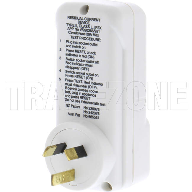 Clipsal 10 Amp 1 Gang RCD Protected Socket Outlet With Circuit Identification And Safety Shutter White