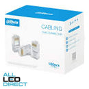 Dahua CAT6 RJ45 Network Pass Through Plug Pack of 100
