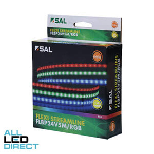 SAL 6 Watt FLEXI STREAMLINE LED Strip Lighting Kit RGB 5 Metres