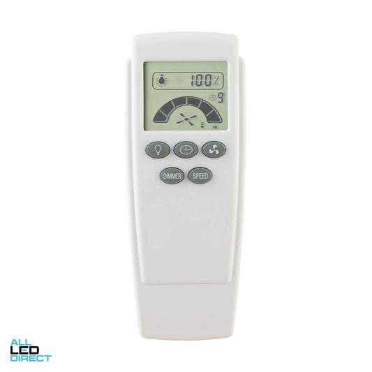 Brilliant 3 Speed LCD Ceiling Fan Remote white ALL LED Direct