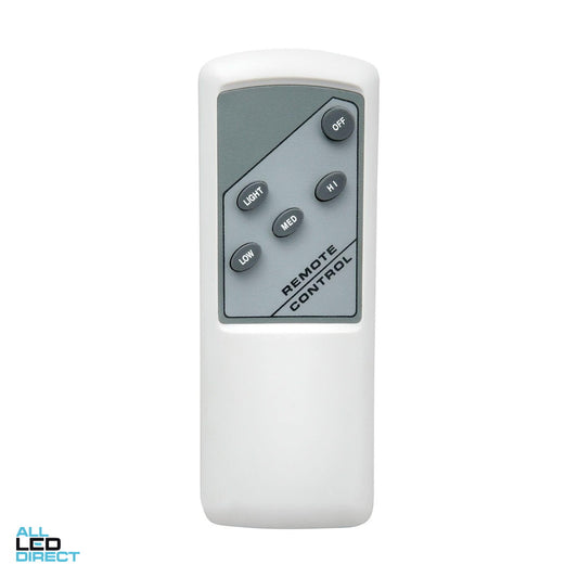 Brilliant 3 Speed Radio Frequency Ceiling Fan Remote White with Handset Receiver ALL LED Direct