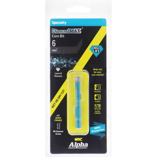 Sheffield 6mm Diamond Max Core Drill Hex Shank