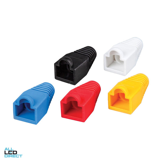 Klein Tools Strain Relief Boots for RJ45 Data Plugs Assorted Colours 100 Pack